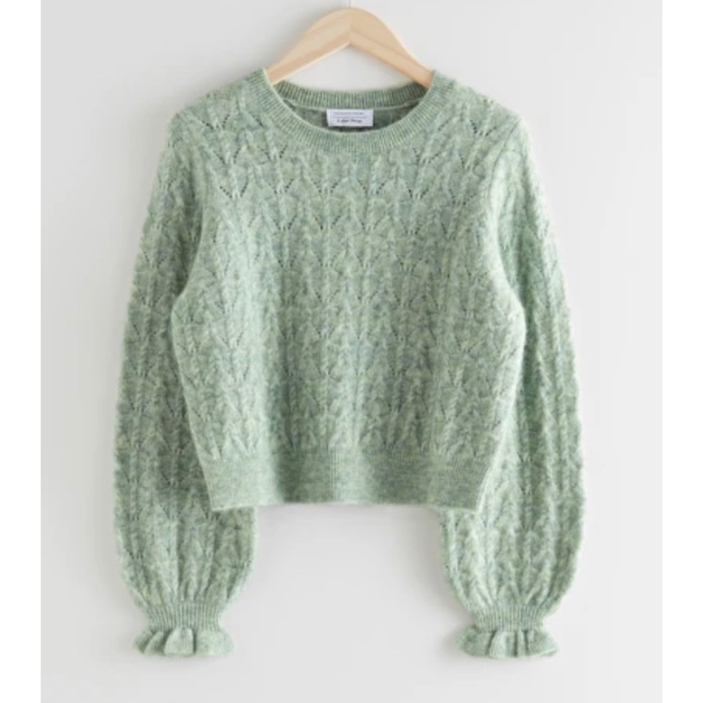 COPY - & Other Stories Alpaca Blend Ruffled Sweat…